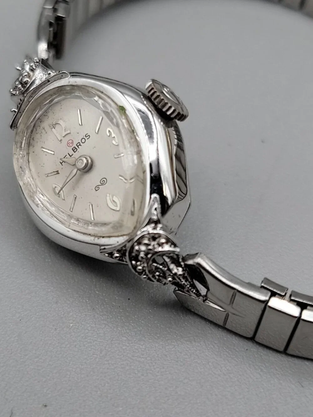 Helbros Diamond Ladies Wind Watch 6.5